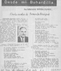 Charla escolar de Fernando Binvignat