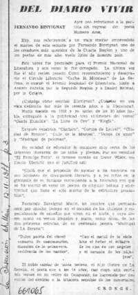 Fernando Binvignat.  [artículo] Cronos.