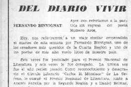 Fernando Binvignat.  [artículo] Cronos.