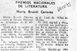 Premios Nacionales de Literatura.  [artículo] Hernán de la Carrera Cruz