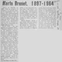 Marta Brunet. 1897-1964.  [artículo]