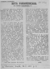 Ruta Panamericana  [artículo] APIR.