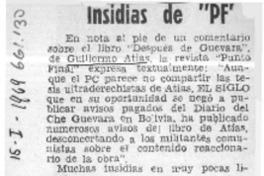 Insidias de "PF"  [artículo] V.