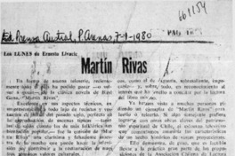 Martín Rivas  [artículo] E. L. G.