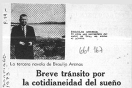 Breve tránsito por la cotidianeidad del sueño  [artículo] Amilcar Romero G.