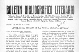 Cuál es el estado de la poesía chilena actual?.  [artículo]