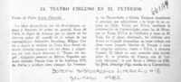 El teatro chileno en el exterior.  [artículo]