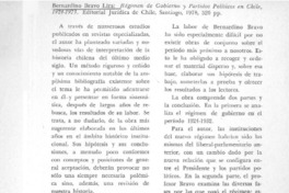 Bernardino Bravo Lira  [artículo] Fernando Silva Vargas.