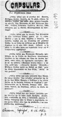 Capsulas  [artículo] Francisco José.