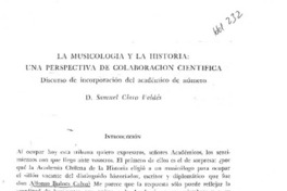 La musicología y la historia, una perspectiva de colaboración científica.  [artículo]