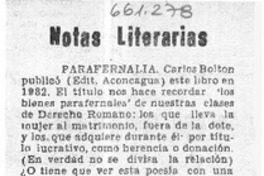 Notas literarias  [artículo] Mesa Seco.