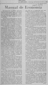 Manual de economía  [artículo] A. P.