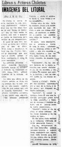 Imágenes del litoral  [artículo] J.E.O.O.