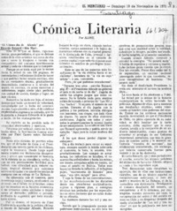 Crónica literaria  [artículo] Alone.