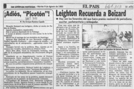 Leighton recuerda a Boizard.  [artículo]