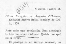 Obras escogidas de Arturo d'Halmar