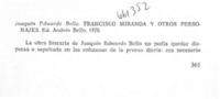 Francisco Miranda y otros personajes.