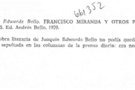 Francisco Miranda y otros personajes.