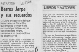 Barros Jarpa y sus recuerdos