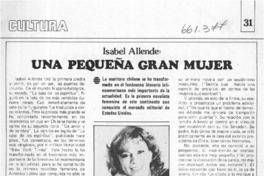 Una pequeña gran mujer  [artículo] C. L.