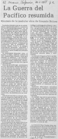 La Guerra del Pacífico resumida