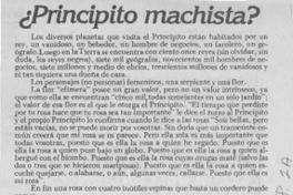 ¿Principito machista?