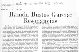 Ramón Bustos García, Renonancias  [artículo] Hernán del Solar.