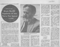 Alvaro Barros, arquitecto de una nueva voz austral