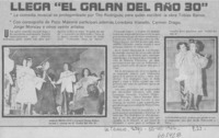 Llega "El galán del año 30".