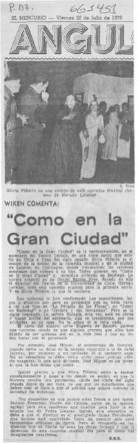 Como en la gran ciudad.