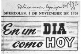 En un día como hoy.