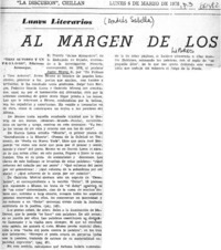 Tres autores y un prólogo  [artículo] Andrés Sabella.