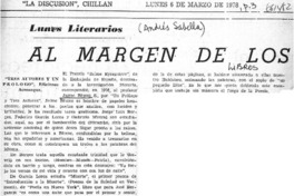 Tres autores y un prólogo  [artículo] Andrés Sabella.