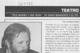 Tres Marías y una Rosa"  [artículo] Luz María Vargas.