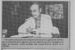 "Se ha producido un cambio fundamental en el desarrollo de la cultura chilena"  [artículo]