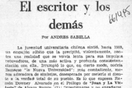 El escritor y los demás