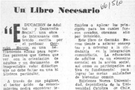 Un Libro necesario.
