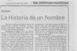 La historia de un nombre