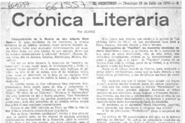 Cincuentenario de la muerte de Don Alberto Blest Gana  [artículo] Alone.