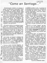 "Como en Santiago"
