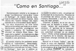 "Como en Santiago"