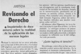 Revisando el derecho.