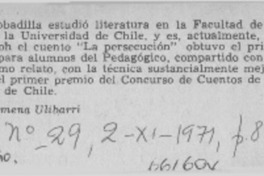 Mario Bobadilla  [artículo] Ximena Ulibarri.