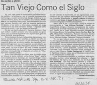 Tan viejo como el siglo