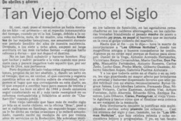 Tan viejo como el siglo