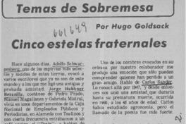 Cinco estelas fraternales