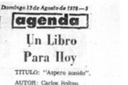 Aspero sonido  [artículo] Pickwick.