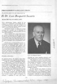 El Dr. Luis Bisquertt Susarte