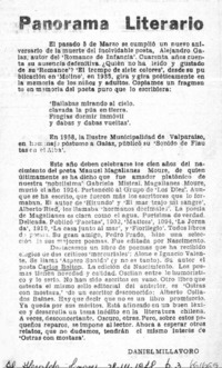 Panorama literario  [artículo] Daniel Millavoro.