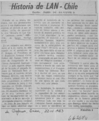 Historia de LAN-Chile  [artículo] Darío de la Fuente D.